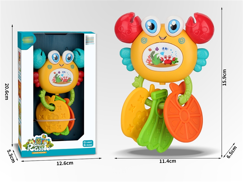 BABY RATTLE W/MUSIC & LIGHT,2COLOURS - HP1246276