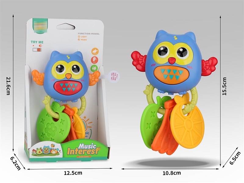 BABY RATTLE W/MUSIC & LIGHT,2COLOURS - HP1246286