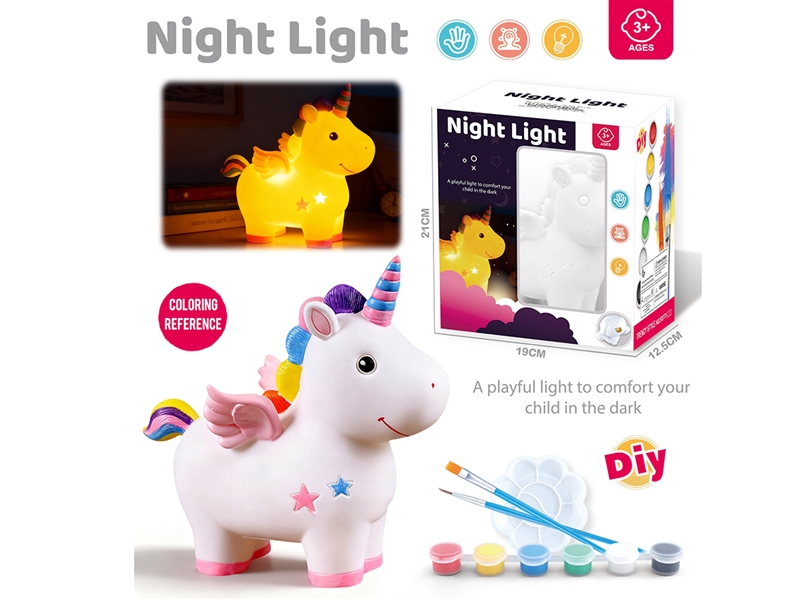 DIY PAINTED PIGGY BANK W/NIGHT LIGHT - HP1246439