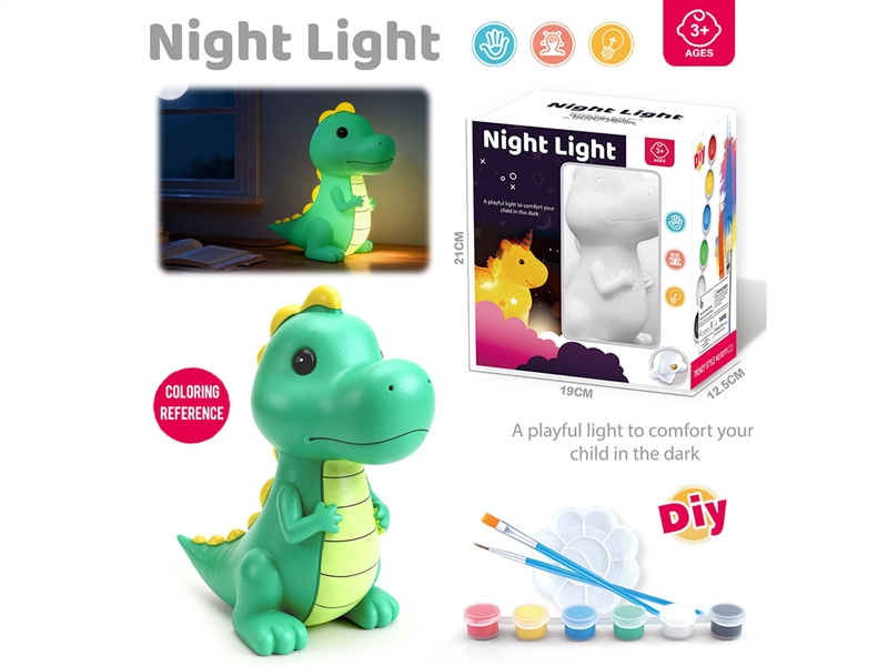 DIY PAINTED PIGGY BANK W/NIGHT LIGHT - HP1246441