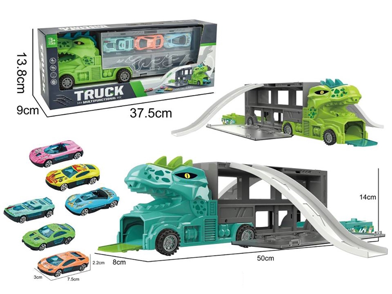 CATAPULT DINOSAUR STORAGE TRUCK SET,2COLOURS - HP1246473