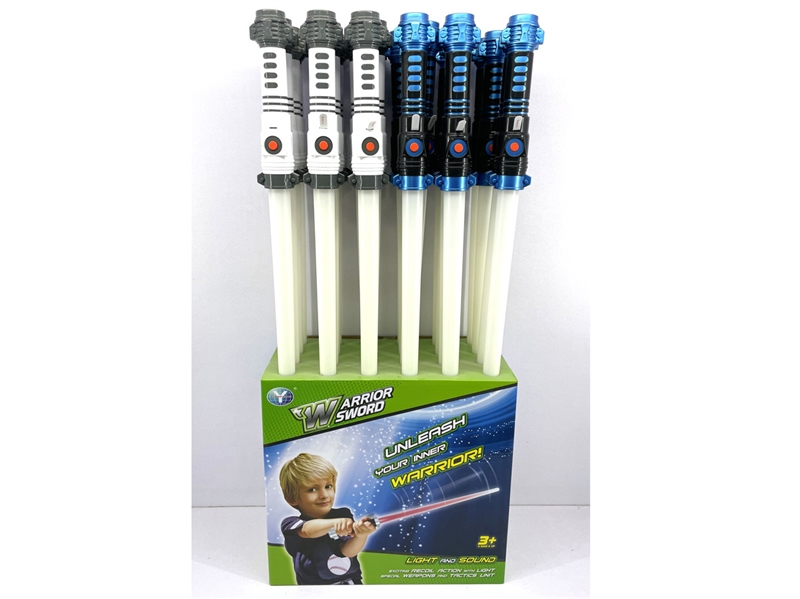 FLASHING MUSIC SWORD，24PCS/DISPLAY BOX - HP1246557