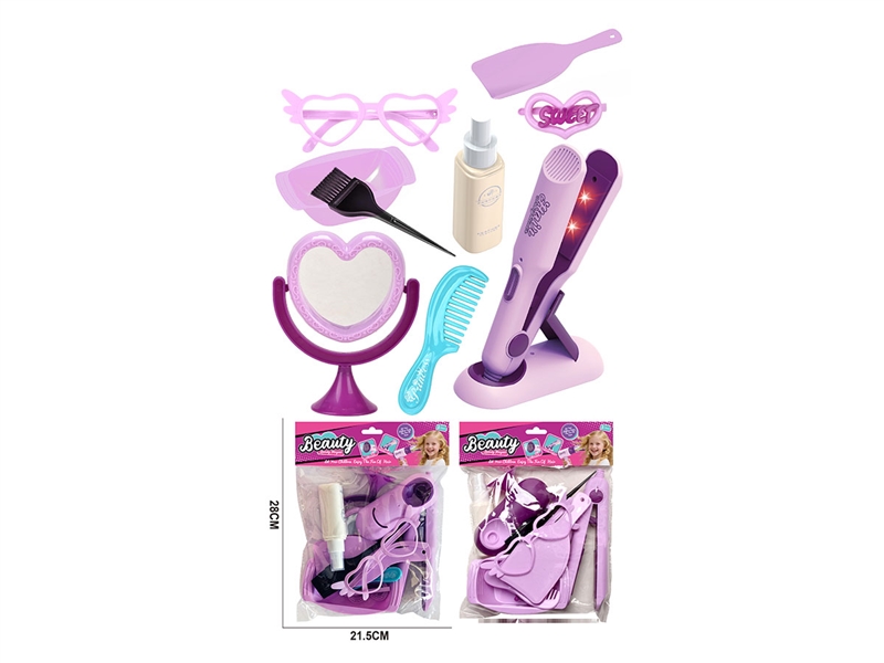 仿真美发套装（带直发棒化妆镜11件套） - HP1246715
