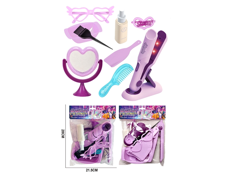 仿真美发套装（带直发棒化妆镜11件套） - HP1246745