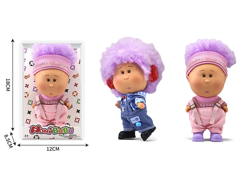 17CM RUBBER DOLL，2ASST - HP1247405