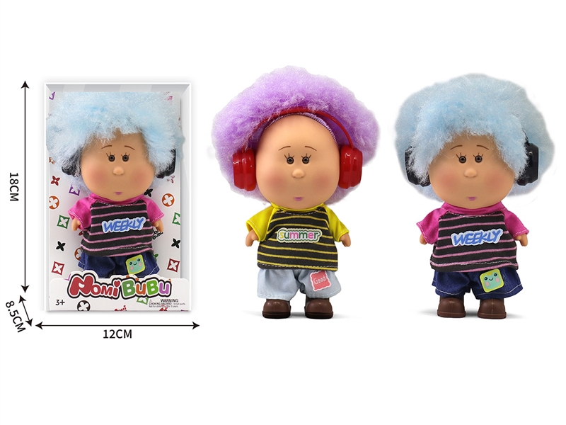 17CM RUBBER DOLL，2ASST - HP1247406