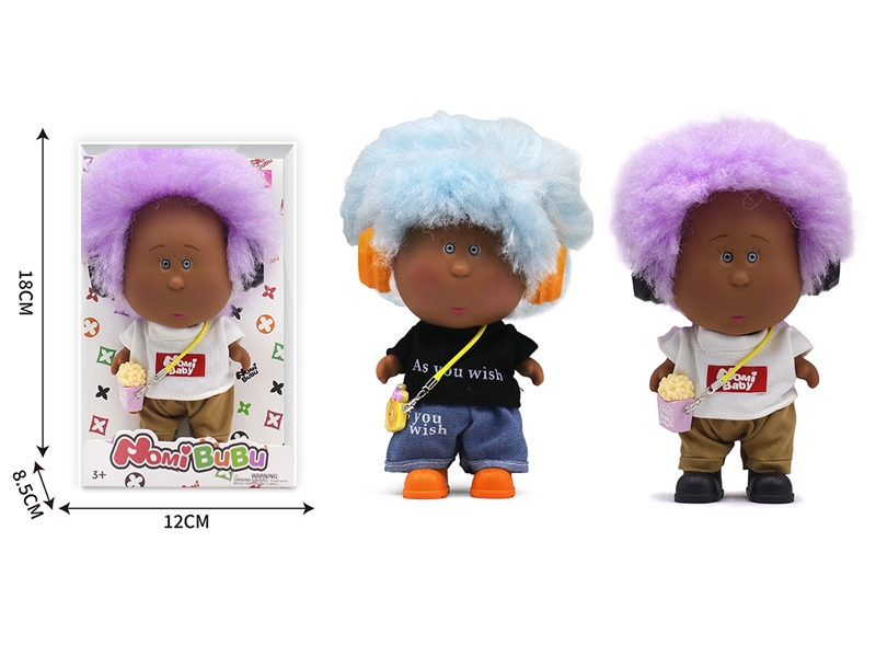 17CM RUBBER DOLL，2ASST - HP1247408