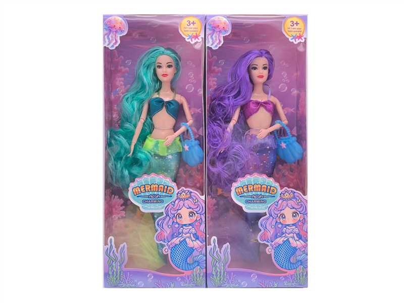11寸实11关节亮片美人鱼芭比娃娃 - HP1247420