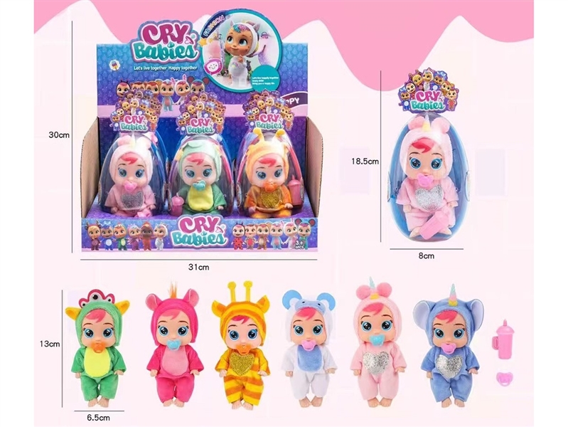 5寸实身动物公仔蛋装展示盒（6粒） - HP1247424