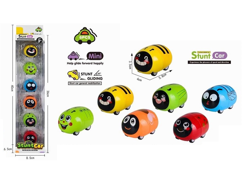 PULL BACK DIE-CAST CAR 6PCS - HP1247496