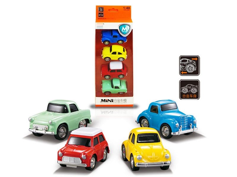 PULL BACK DIE-CAST CAR 4PCS - HP1247504