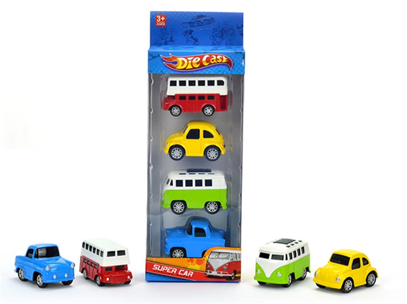 PULL BACK DIE-CAST CAR 4PCS - HP1247516