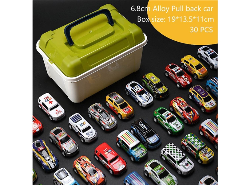 PULL BACK DIE-CAST CAR SET 30PCS - HP1247882