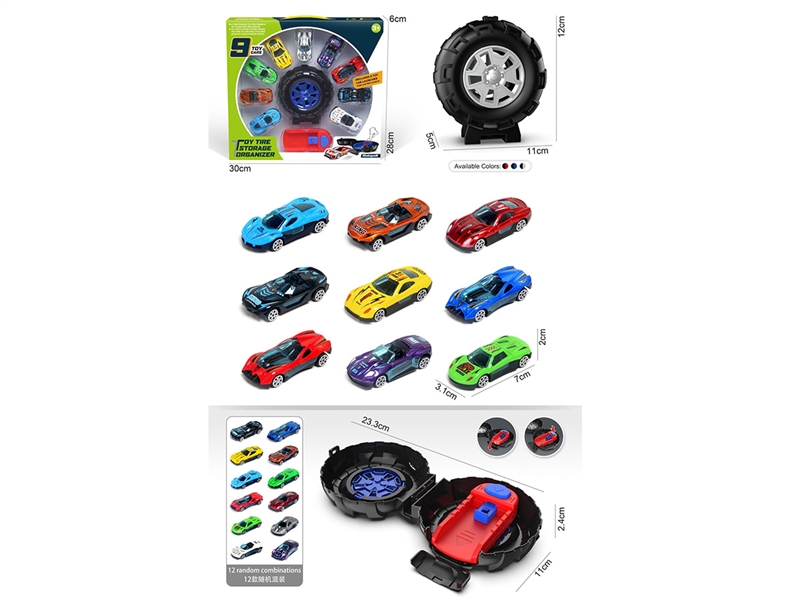 PULL BACK DIE-CAST CAR SET 9PCS - HP1247884