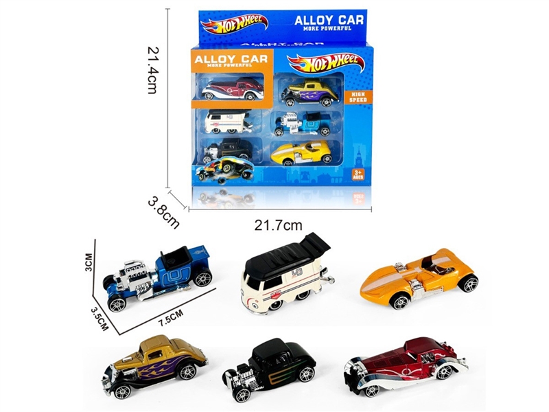 FREE WAY DIE-CAST CAR SET,6ASST - HP1247891