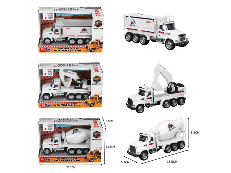 FRICTION DIE-CAST TRUCK W/LIGHT & SOUND - HP1248472
