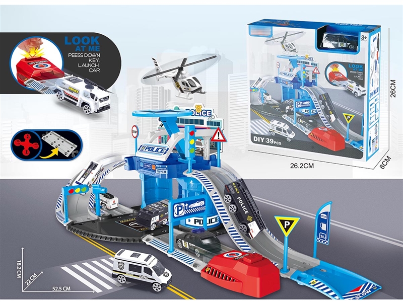 PARKING LOT W/1PCS DIE-CAST CAR - HP1248561