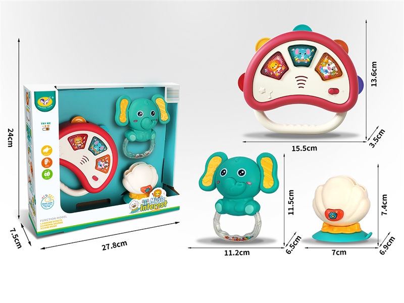 BABY RATTLE SET W/LIGHT & MUSIC - HP1248735