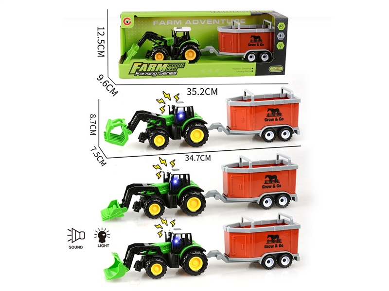 FRICTION FARM TRUCK W/LIGHT & SOUND - HP1248923