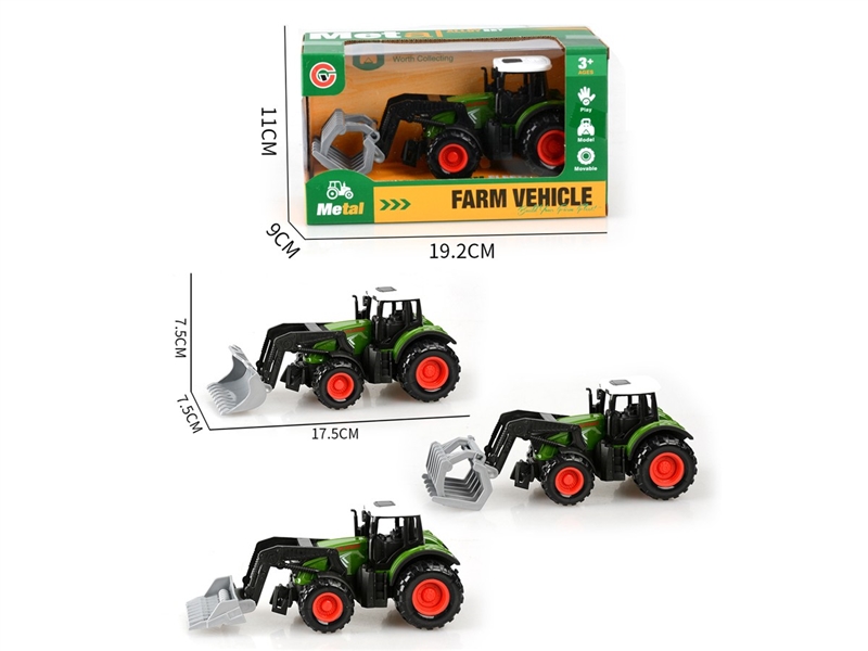 PULL BACK DIE-CAST FARM TRUCK - HP1249001