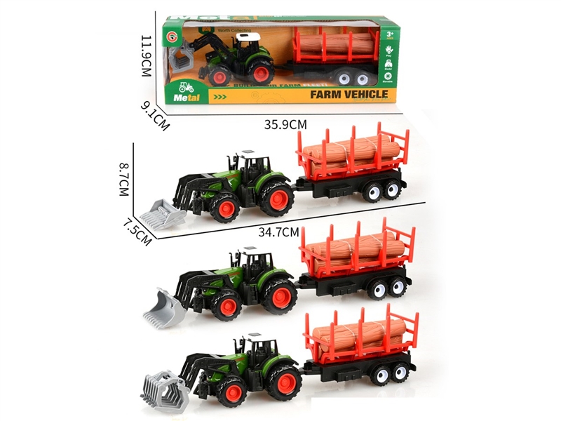 PULL BACK DIE-CAST FARM TRUCK - HP1249005