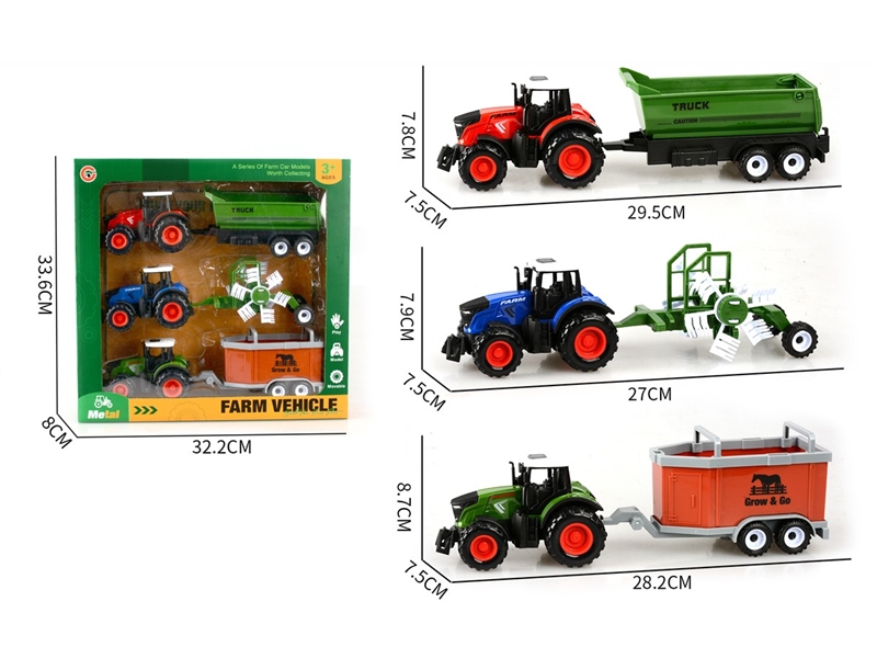 PULL BACK DIE-CAST FARM TRUCK - HP1249020
