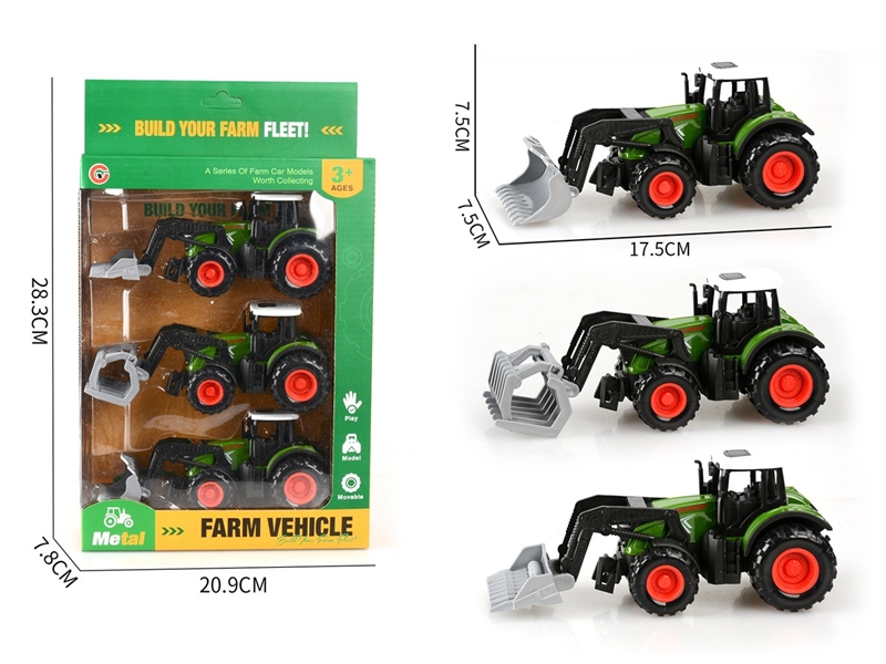 PULL BACK DIE-CAST FARM TRUCK - HP1249023