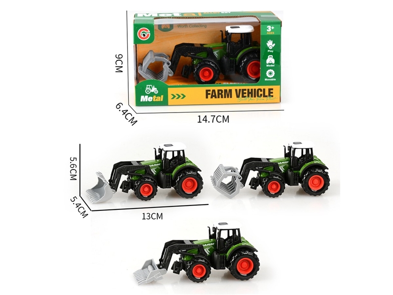 PULL BACK DIE-CAST FARM TRUCK - HP1249042
