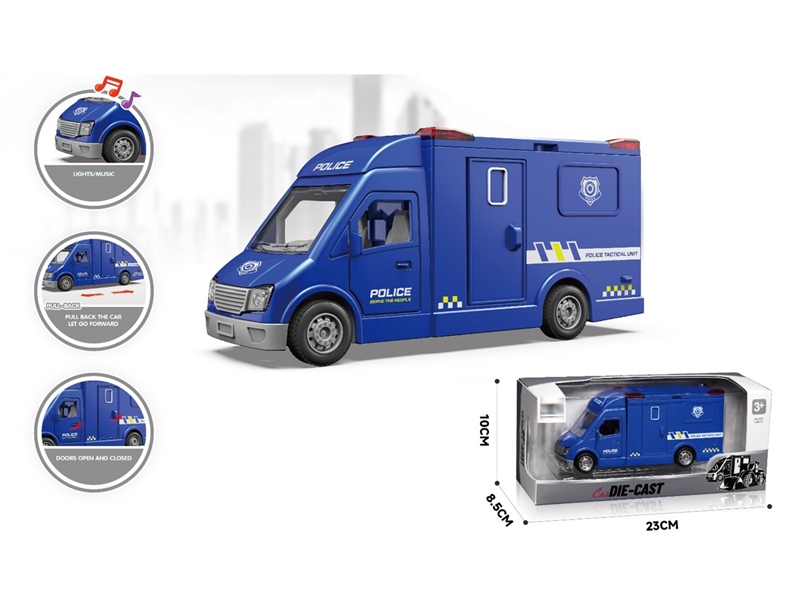 PULL BACK DIE-CAST CAR W/SOUND - HP1249108