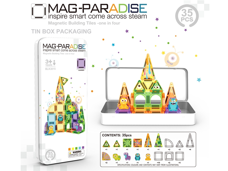 MAGNETIC BUILDING BLOCKS 35PCS - HP1249463