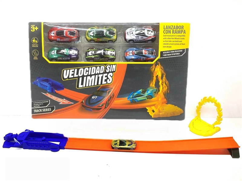 PRESS AND GO RAILWAY TRACK W/DIE-CAST CAR - HP1249929