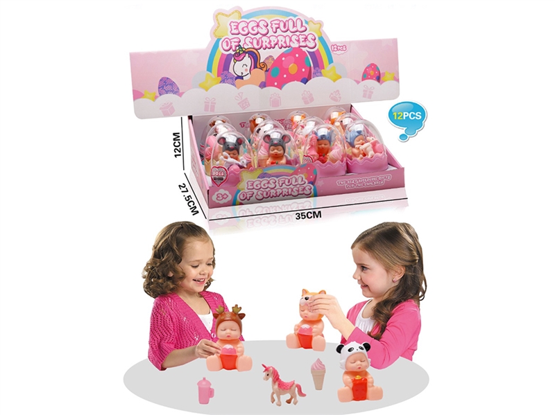 4“SOLID BADY DOLL W/ACCESSORIES , 12PCS/DISPLAY BOX - HP1249966