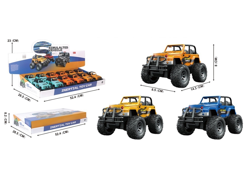 FRICTION CAR , 12PCS/DISPLAY BOX - HP1250140