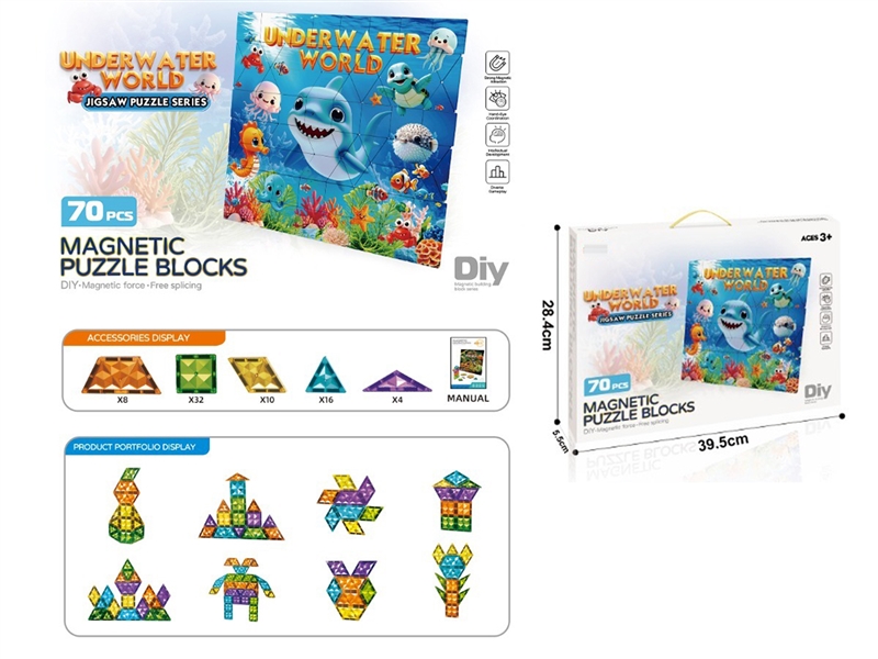 AGNETIC PUZZLE 70PCS - HP1250170