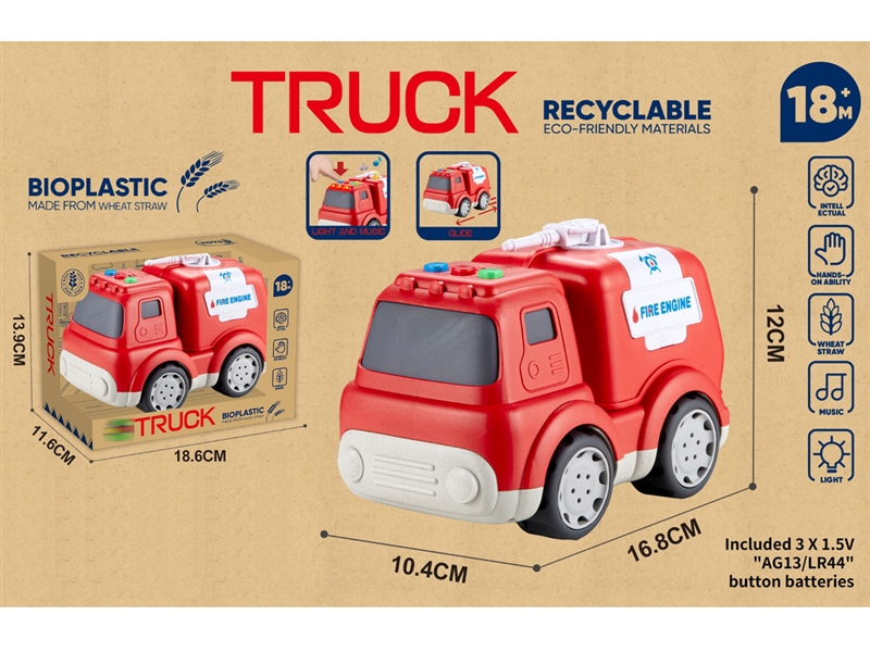 FREE WAY  FIRE CAR W/LIGHT & MUSIC - HP1250374