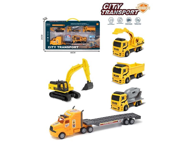 PULL BACK CONSTRUCTION CAR SET - HP1250415