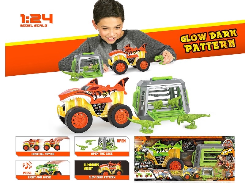 1:24 FRICTION TRUCK W/LIGHT & MUSIC&ACCESSORIES - HP1250505