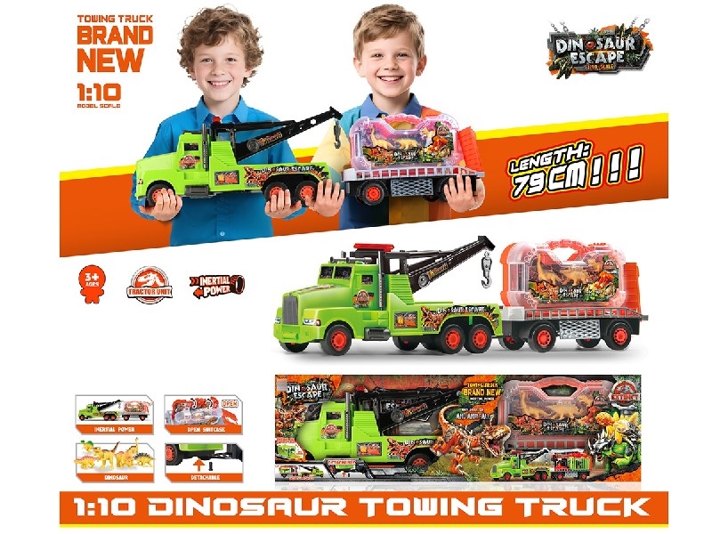 1:10 FRICTION TRUCK W/ACCESSORIES(DINOSAURS ) - HP1250511
