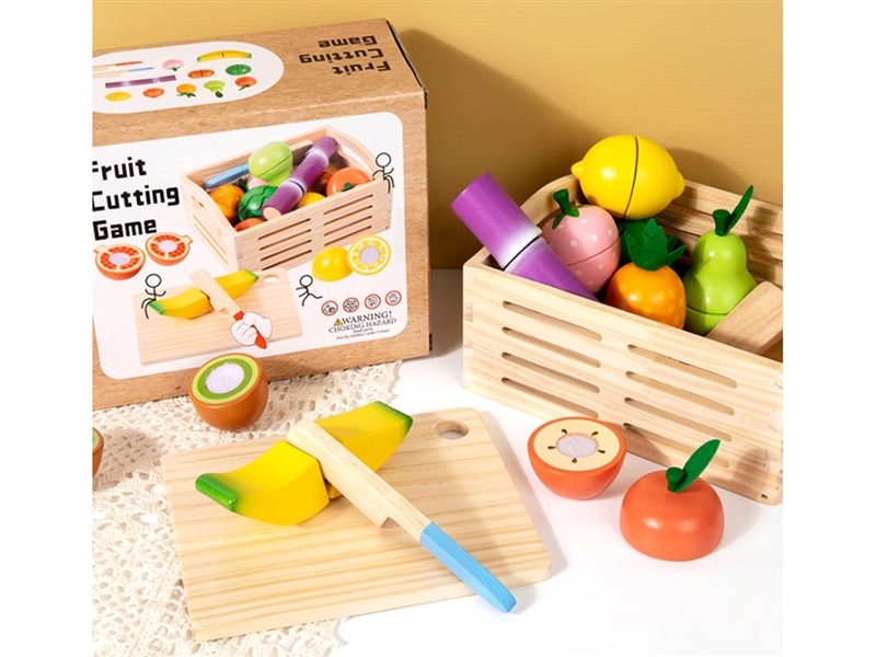 WOODEN CUTTING PLAY 14PCS - HP1250897