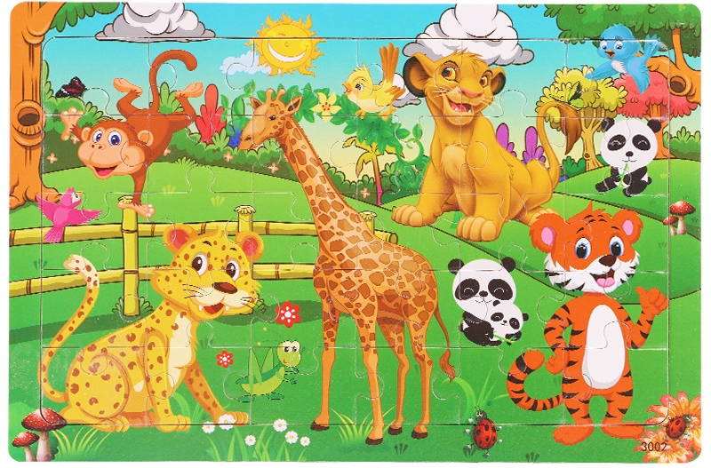 WOODEN PUZZLE 30PCS - HP1250960