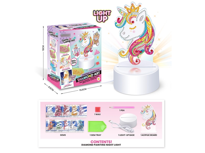 DIAMOND PAINTING SET - LED POINTED DIAMOND NIGHT LIGHT - HP1250966