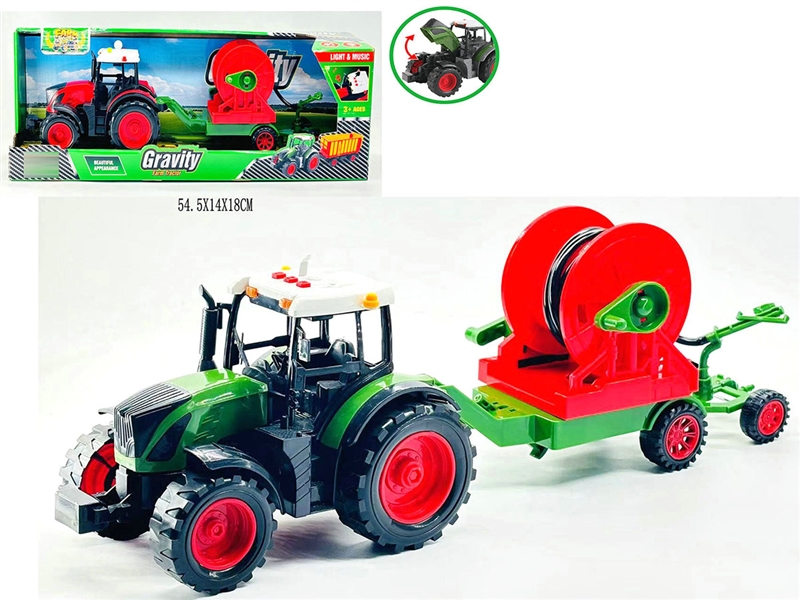 FRICTION FARMER TRUCK W/LIGHT & MUSIC，2ASST - HP1251103