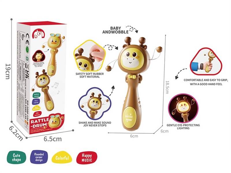 RATTLE-DRUM W/LIGHT & SOUND - HP1251259