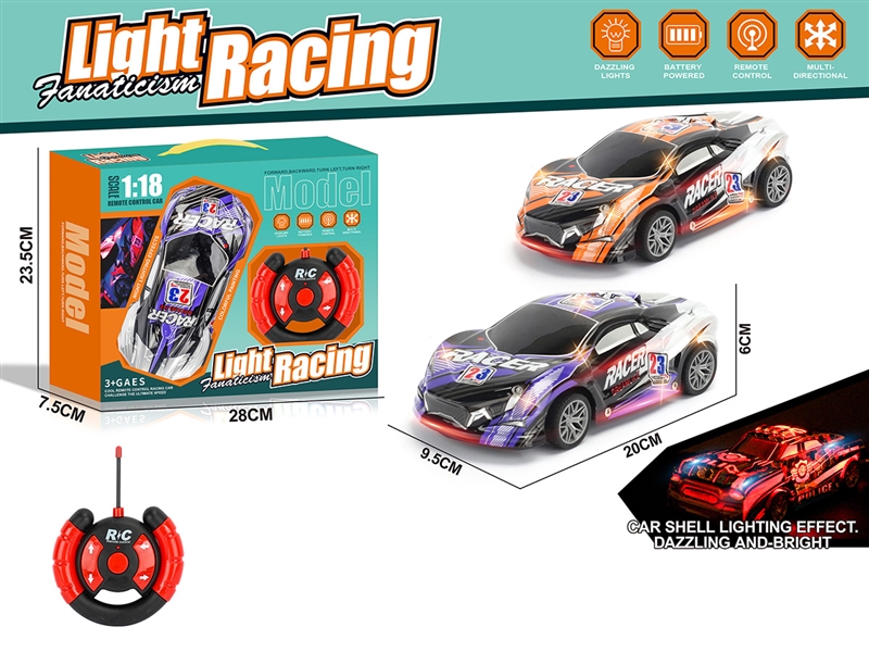 1:18 4-CHANNEL R/C CAR（NOT INCLUDED BATTERY） - HP1251304