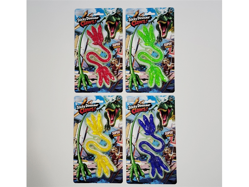 STICKY DINOSAUR CLAWS,4COLOURS - HP1251314
