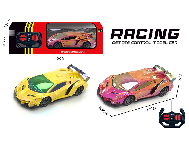 1:24 R/C CAR W/LIGHT,2COLOURS（NOT INCLUDED BATTERY） - HP1251542