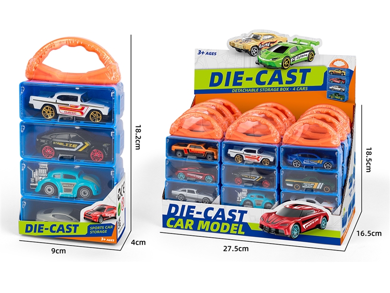 1:64 FREE WAY DIE-CAST CAR 4PCS,12PCS/DISPLAY BOX - HP1251545