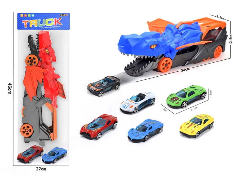 FREE WAY DINOSAUR CAR W/CAR 2PCS - HP1251712
