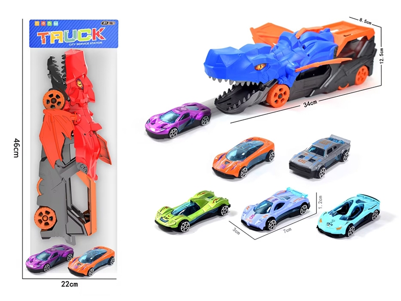 FREE WAY DINOSAUR CAR W/CAR 2PCS - HP1251713