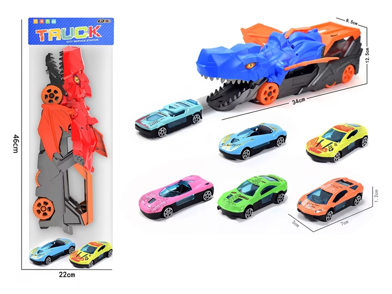 FREE WAY DINOSAUR CAR W/CAR 2PCS - HP1251714